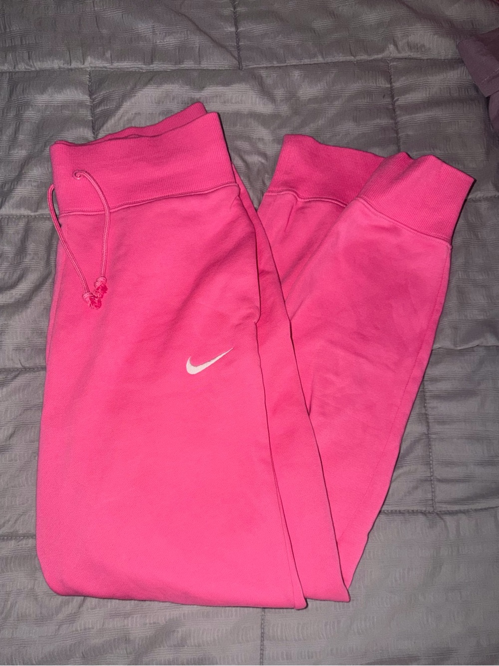 Nike Women’s Pink Fleece Jogger Bottoms